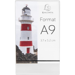 Pack 10 label holders 52x37 A9 portrait/ Pc.