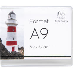 Pack 10 label holders 52x37 A9 landscape/ Pc.