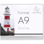 Lot de 10 porte-étiquettes A9 horizontal/ Pce