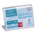 Lot de 10 porte-étiquettes A9 horizontal/ Pce