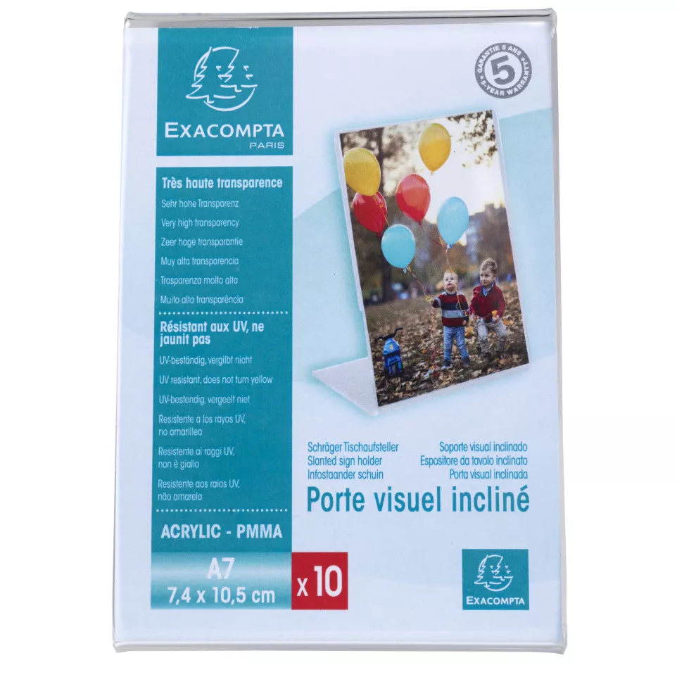 Pak van 10 labelhoud-ers 105x74...