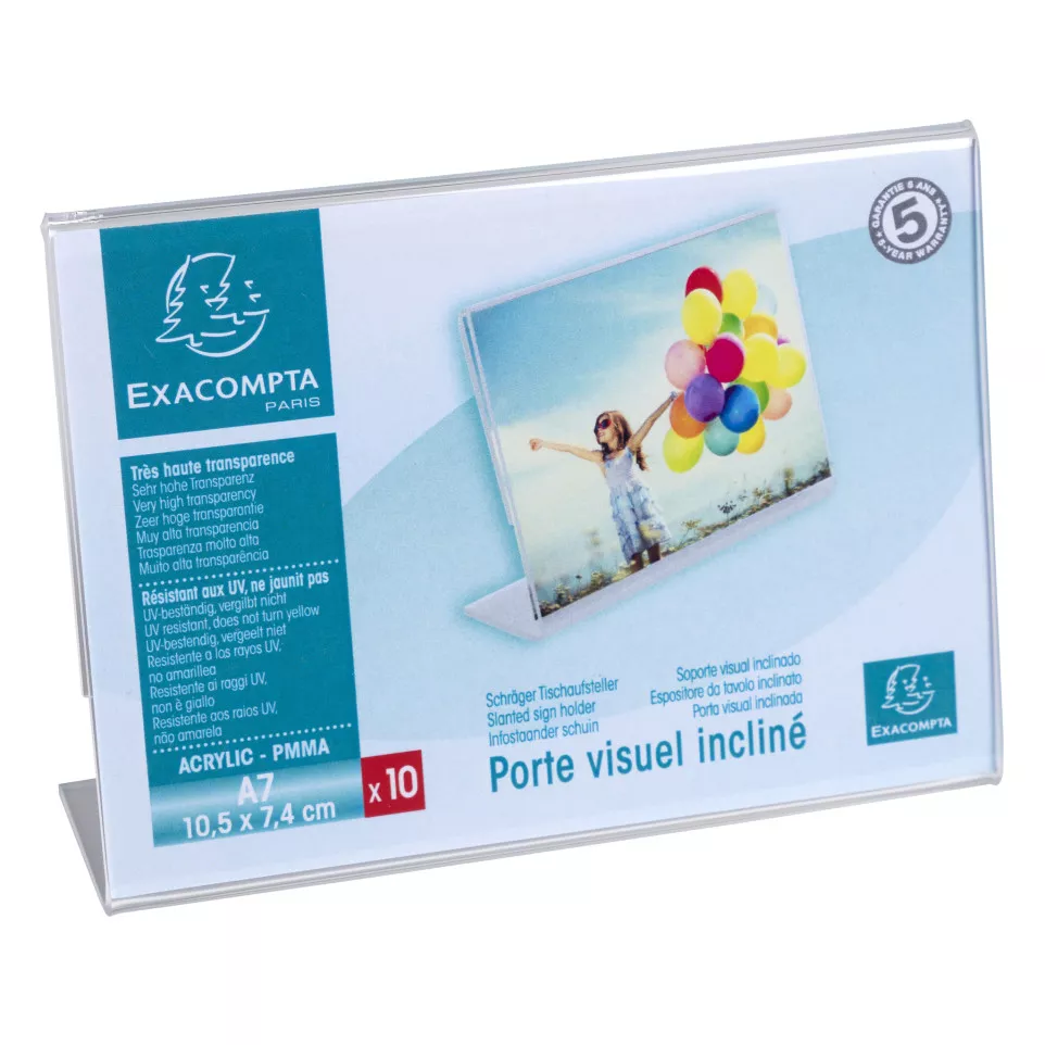 Pack 10 label holders 105x74 A7...