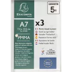 Lot de 3 porte-visuels avec fermeture magnétique A7/ Pce