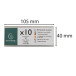 Lot de 10 chevalets double face horizontal A7/ Pce