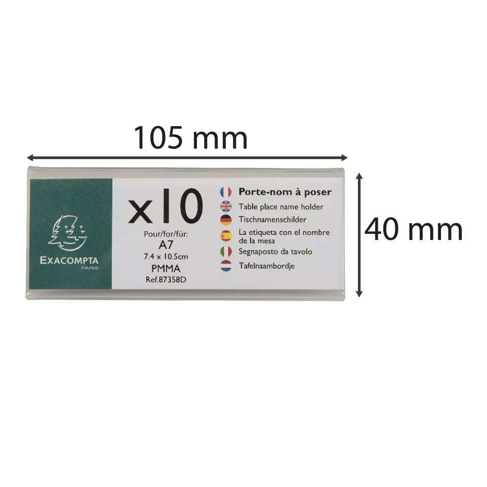 Lot de 10 chevalets double face...