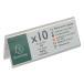 Pak van 10 tafelnaam-houders 105x40mm A7/ St.