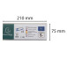 Lot de 5 chevalets double face horizontal A5/ Pce