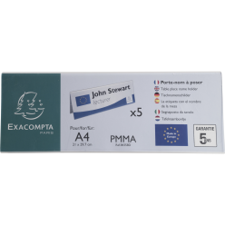 Pak van 5 tafelnaamh-ouders 300x105 mm A4/ St.