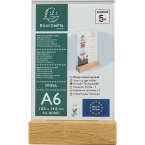Stand up sign holder w.wood...