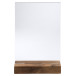 Stand up sign holder w.wood base A5 port/ Pc.