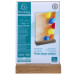 Stand up sign holder w.wood base A5 port/ Pc.