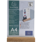 Stand up sign holder w.wood...