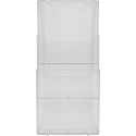WALL RACK A4 PORTRAIT (3) clear/ Pc.