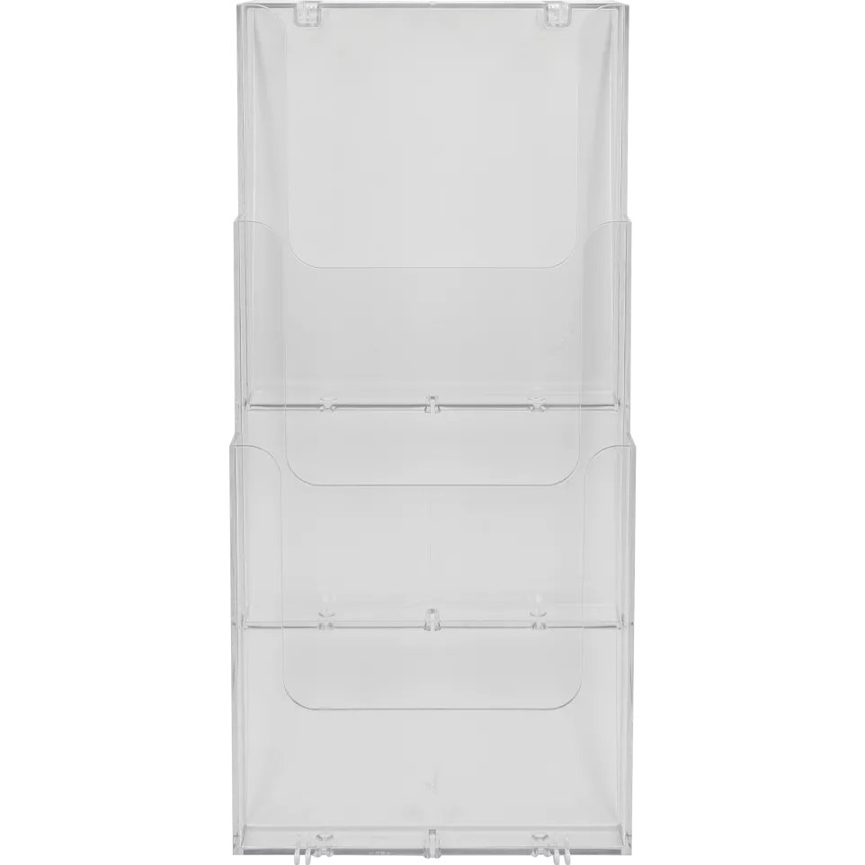 WALL RACK A4 PORTRAIT (3) clear/ Pc.