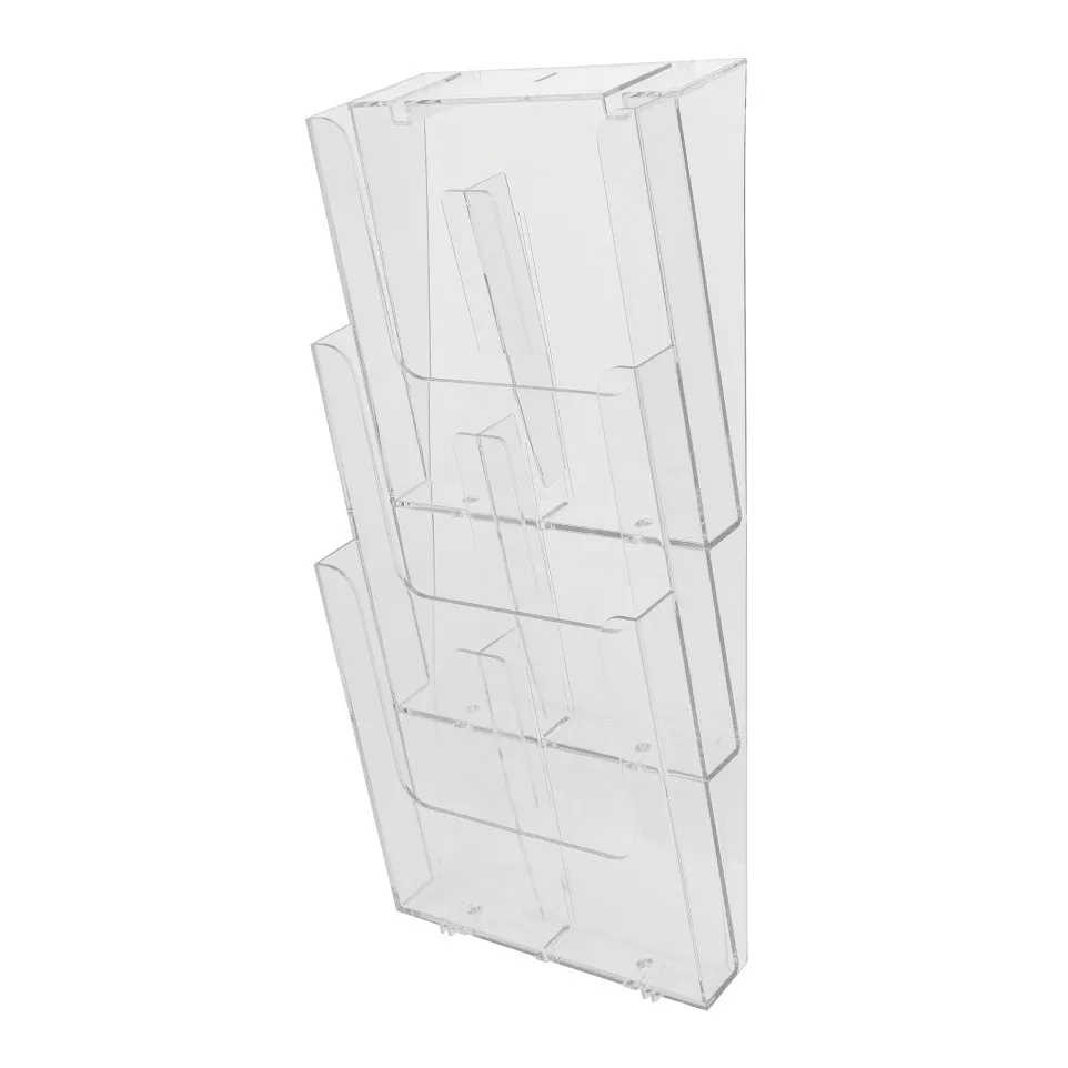 WALL RACK A4 PORTRAIT (3) clear/ Pc.