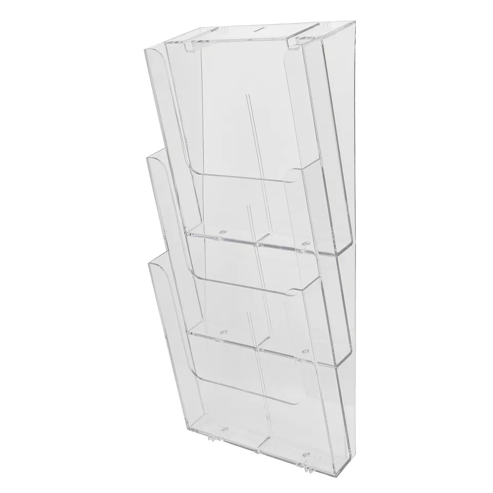 WALL RACK A4 PORTRAIT (3) clear/ Pc.