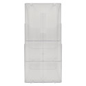 WALL RACK A4 PORTRAIT (3) clear/ Pc.