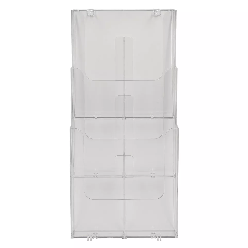 WALL RACK A4 PORTRAIT (3) clear/ Pc.