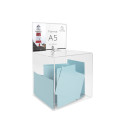 Suggestion box + A5 sign holder lockable/ Pc.