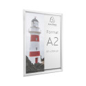 Wand poster lijst A2- aluminium/kristal/ St.