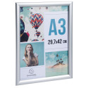 Wand poster lijst A3- aluminium/kristal/ St.