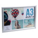 Wand poster lijst A3- aluminium/kristal/ St.