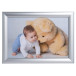 Wand poster lijst A4- aluminium/kristal/ St.