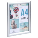 Wand poster lijst A4- aluminium/kristal/ St.