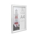Wand poster lijst A4- aluminium/kristal/ St.