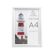 Wand poster lijst A4- aluminium/kristal/ St.