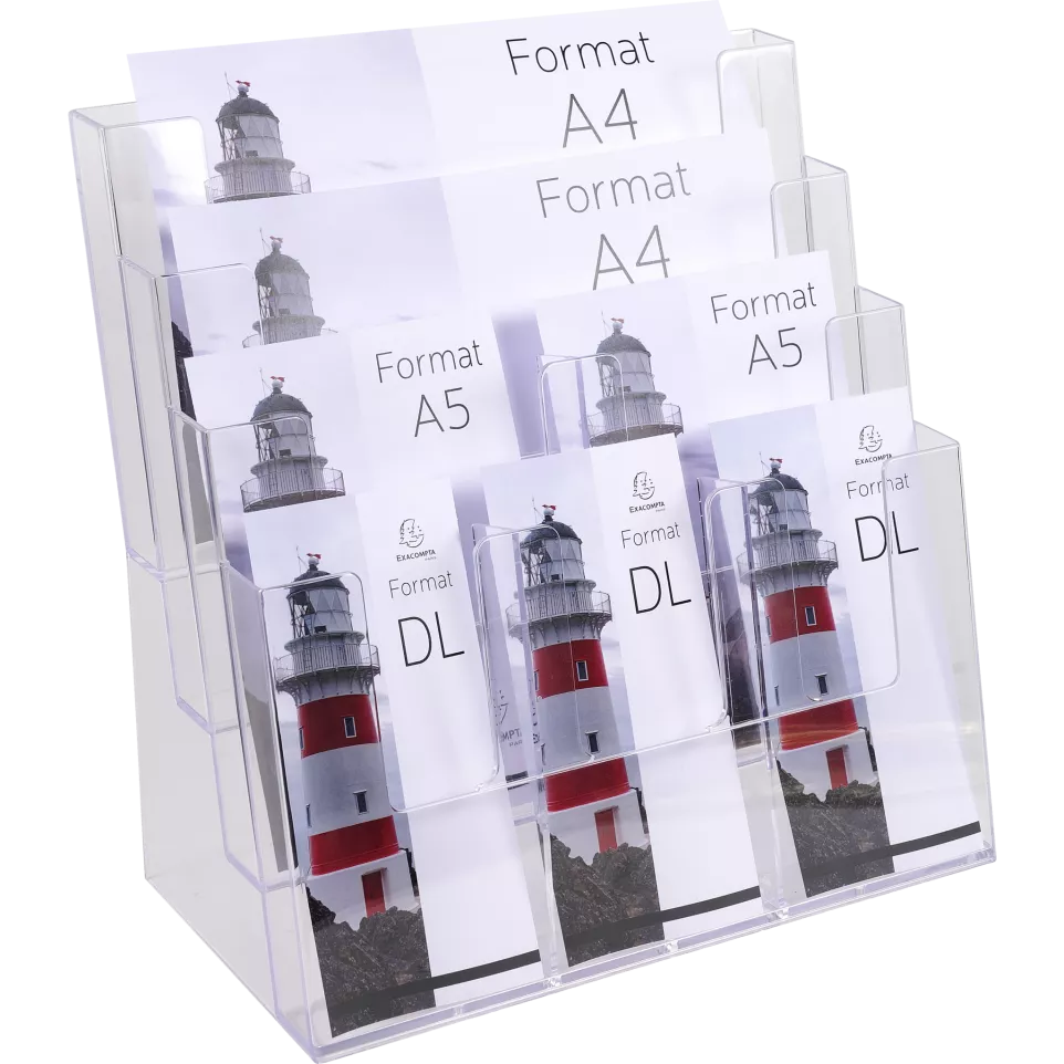 Multi-format Literature holder clear/...