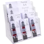 Folderhouder multi f-ormaat transparant/ St.