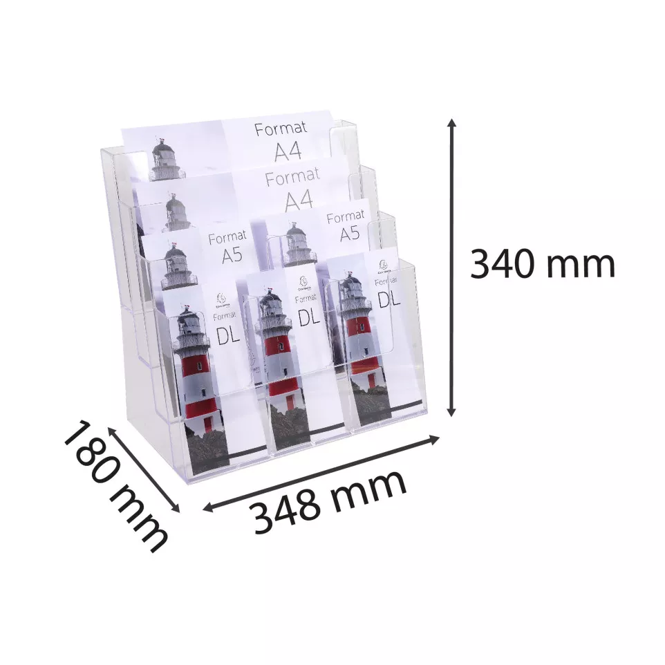 Multi-format Literature holder clear/...