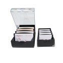 Card index/FlashCards box A8 black/clear/ Pc.