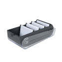 Card index/FlashCards box A8 black/clear/ Pc.