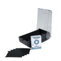 Card index/FlashCards box A8 black/clear/ Pc.
