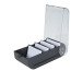 Card index/FlashCards box A8 black/clear/ Pc.