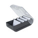 Card index/FlashCards box A8 black/clear/ Pc.