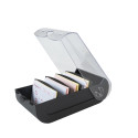 Card index/FlashCards box A7 black/clear/ Pc.