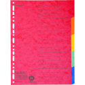 Tabblad recycled karton  A4+ 5tabs-/ St.