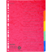 Tabblad recycled karton  A4+ 5tabs-/ St.
