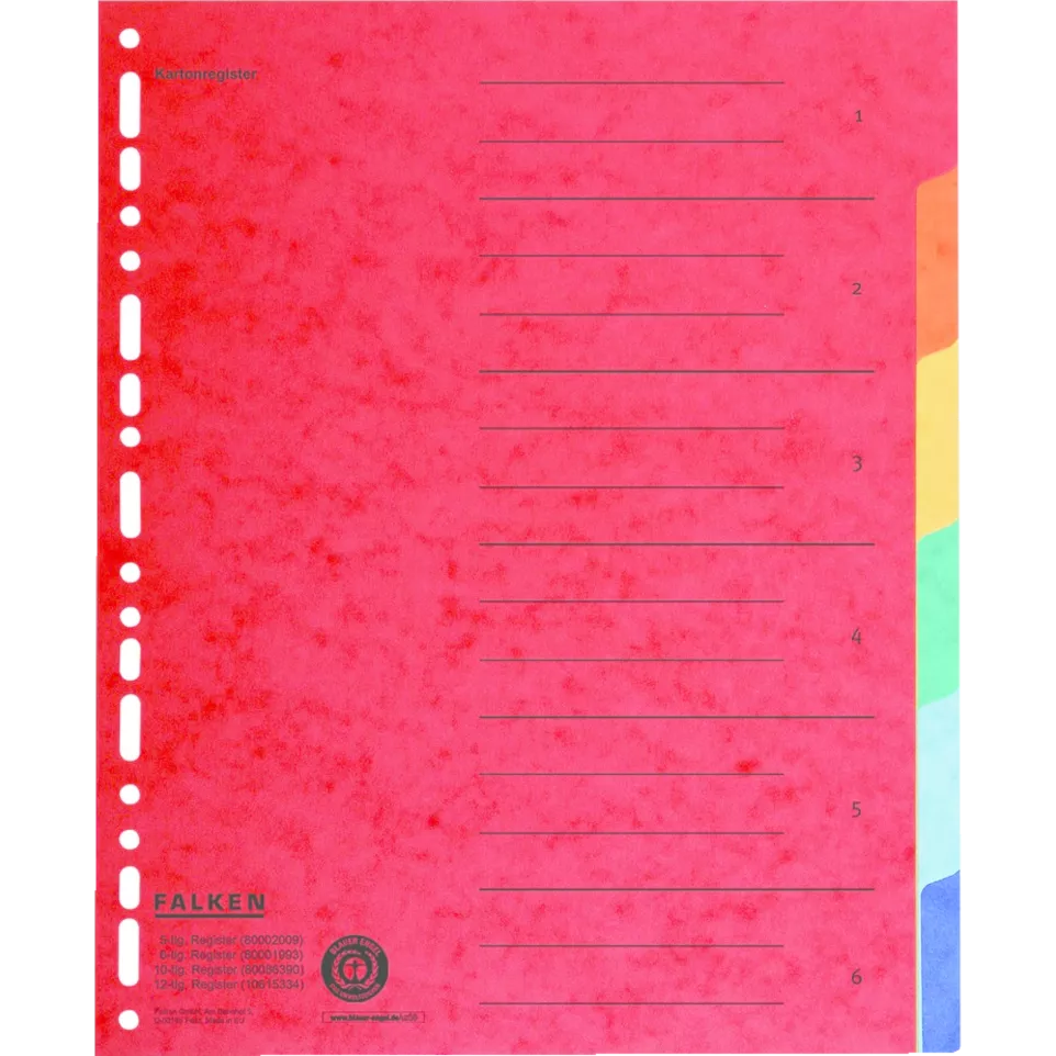 Intercalaires A4+ 6 positions en...