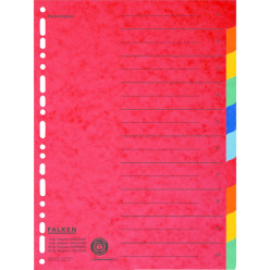Tabblad recycled karton  A4+ 10tabs-/ St.