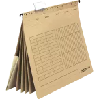 Hangmap Multiple A4-4 tabbladen bruin/ St.