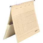 Paq 5 Dossiers susp. A4 àP marron-/ Pc.