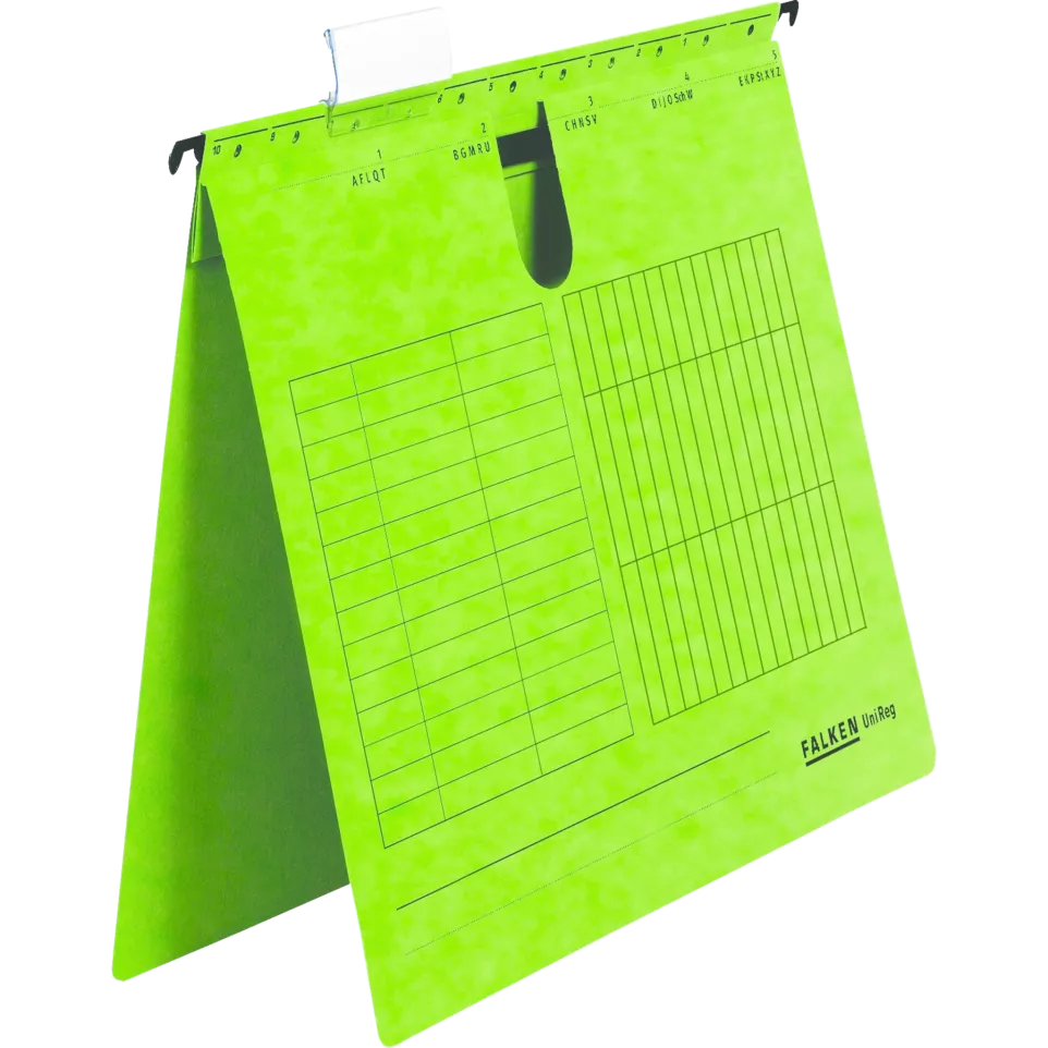 Paq 5 Dossiers susp. A4 vert-/ Pc.