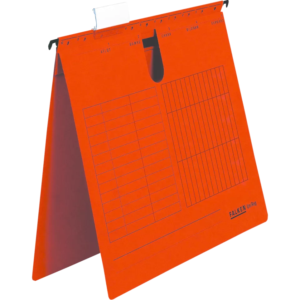 Pk 5 Hangmappen A4 rood-/ St.