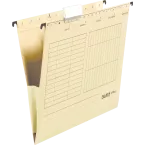 Paq 5 Dossiers susp. A4 marron-/ Pc.