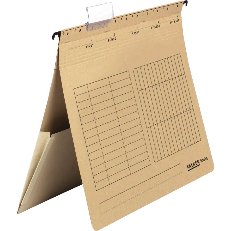 Hangmap A4 met tas bruin-/ St.