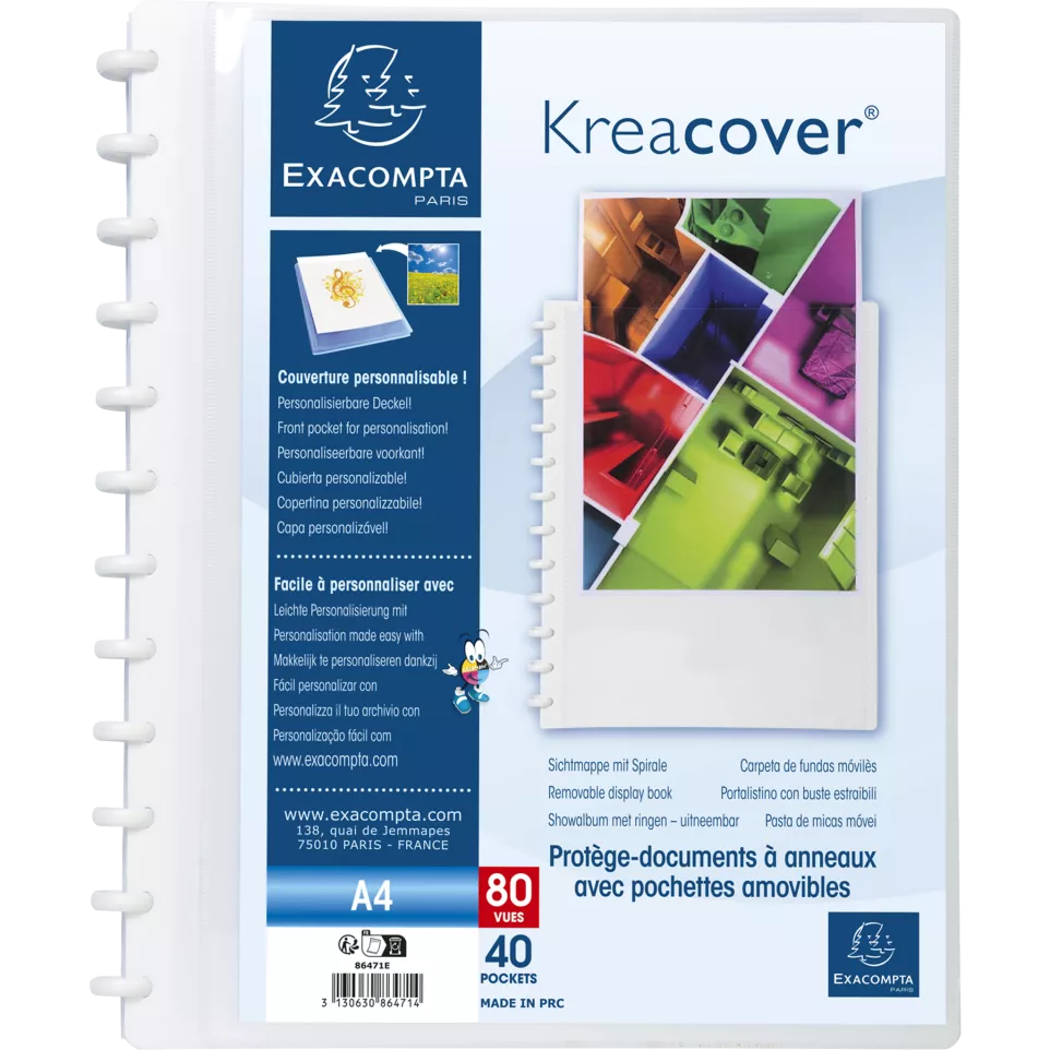 Display bk KreaCover Removable 40Pkt...